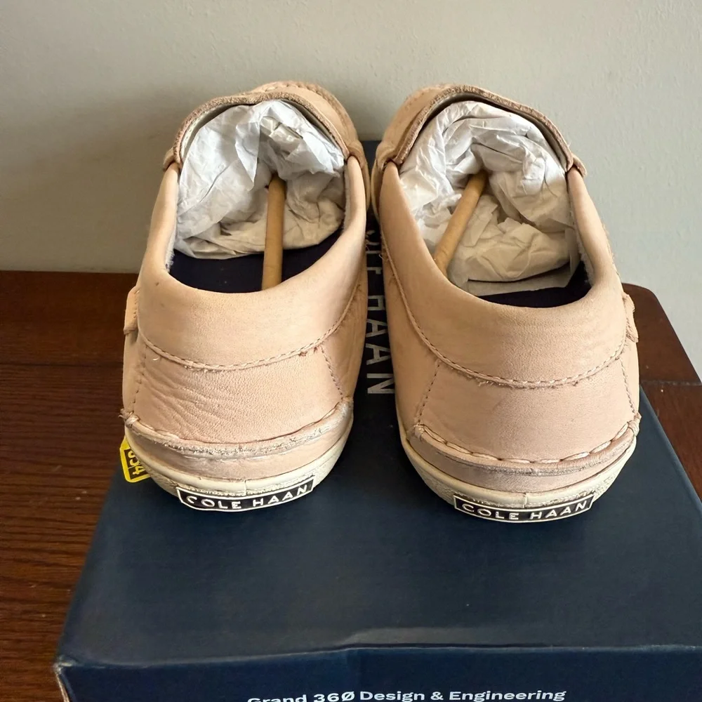 Cole Haan leather Nantucket Loafers peach‎ blush men’s 7